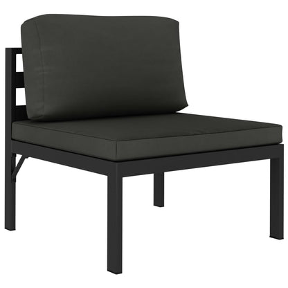 5-Delige Loungeset Met Kussens Aluminium Antraciet