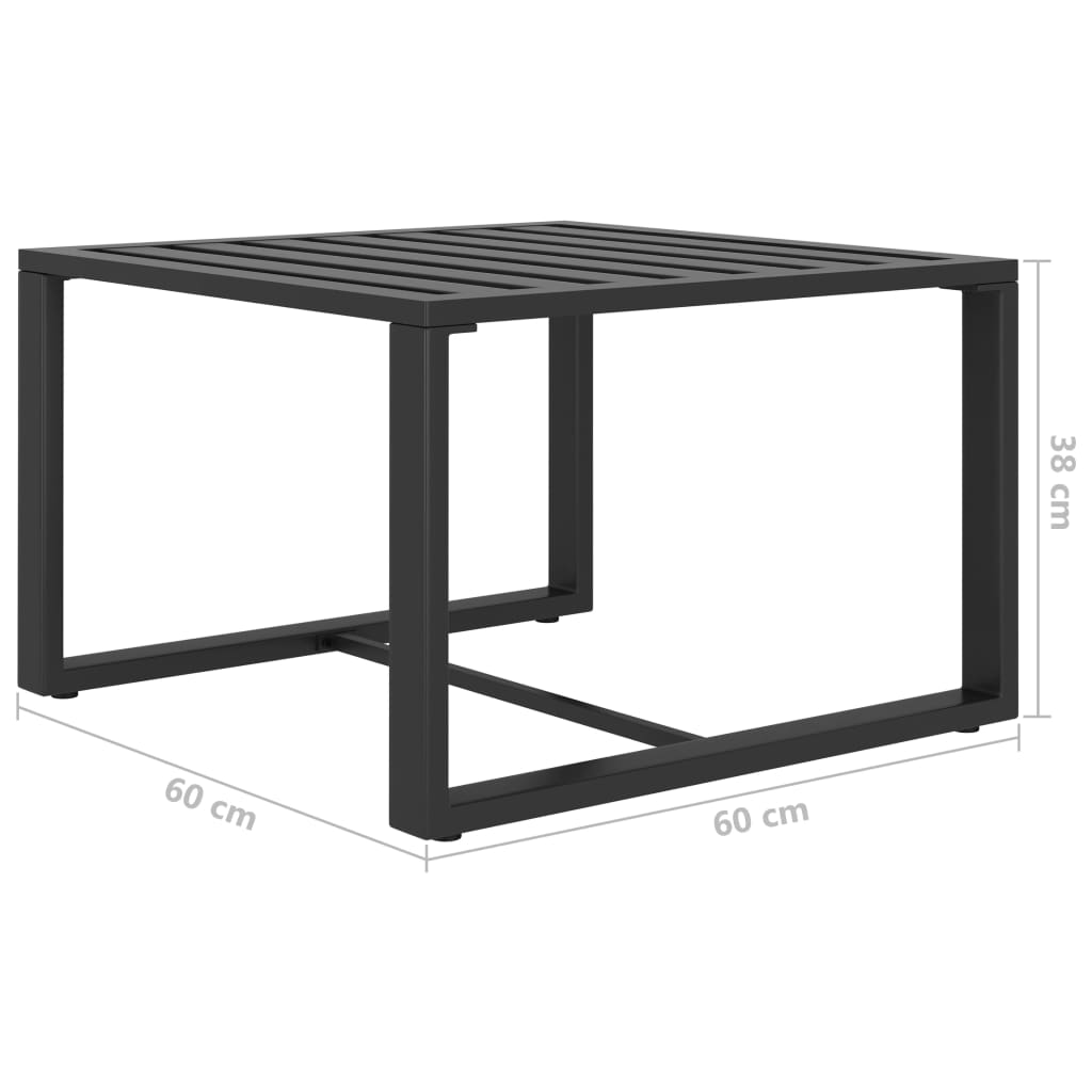 5-Delige Loungeset Met Kussens Aluminium Antraciet