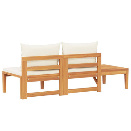 Tuinbank Met Tafel En Te Kussens Massief Acaciahout