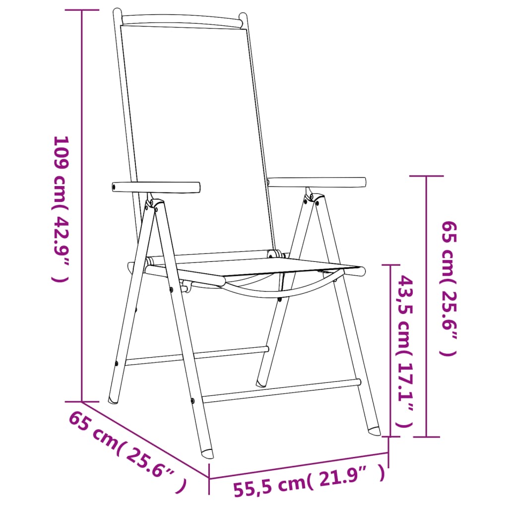 7-Delige Tuinset Aluminium