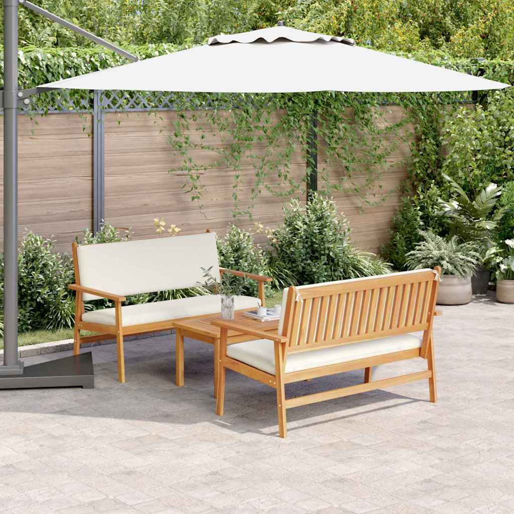 Tuinbank Set 5 Pcs Bruin Massief Acacia Hout