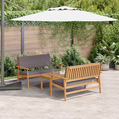 Tuinbank Set 5 Pcs Bruin Massief Acacia Hout