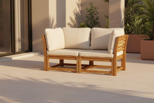 Acacia Loungebank Modulair met kussens