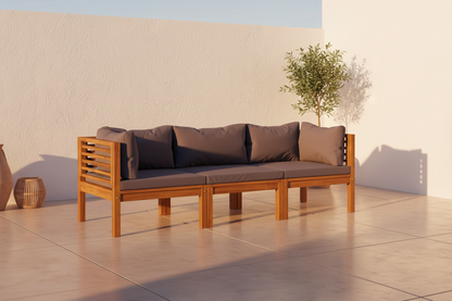 Acacia Loungebank 3-zits tijdloos